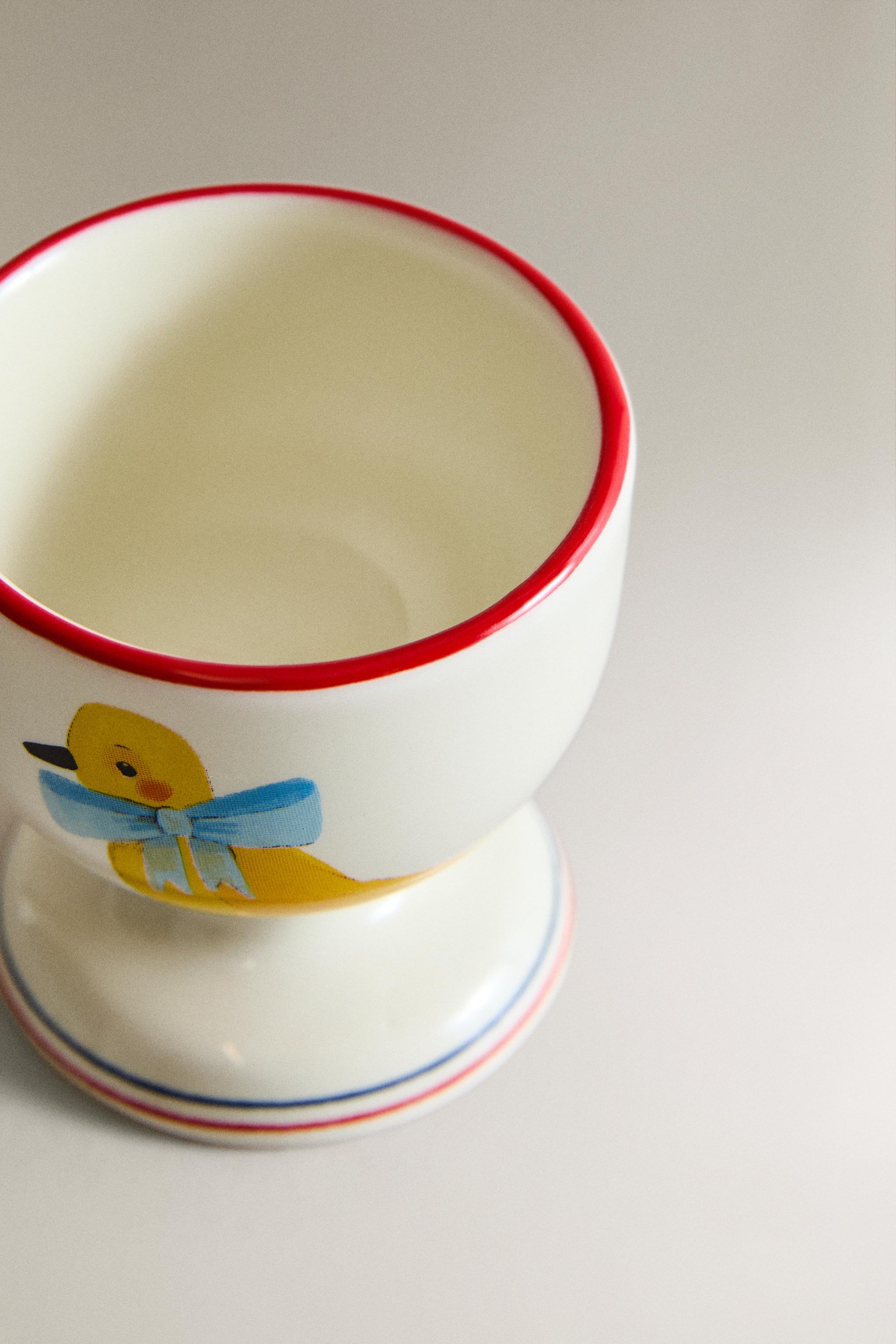 PORCELAIN EGG CUP WITH BIRD X THE ANIMALS OBSERVATORY